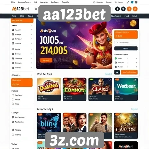 Interface do site aa123bet é amigável e intuitiva